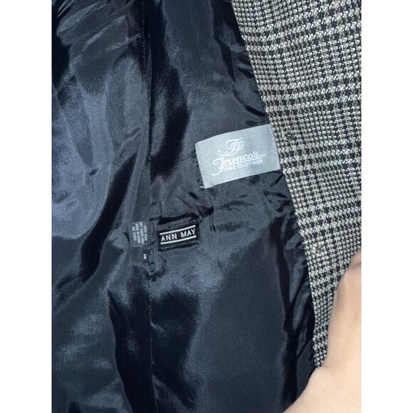 Ann May woven plaid silk blazer size 14 - Picture 8 of 9